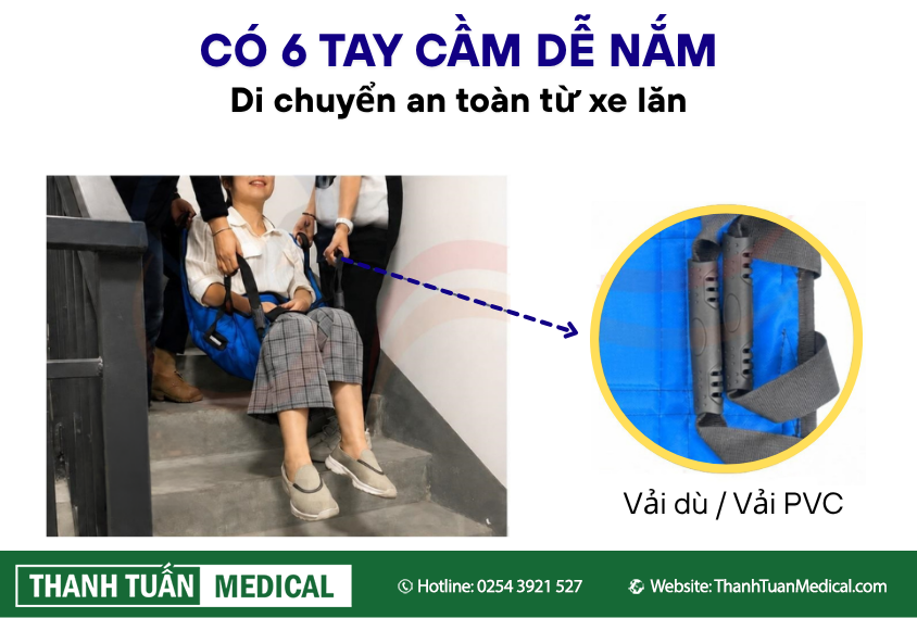 Tay cầm chắc chắn, an toàn Tay cầm chắc chắn, an toàn