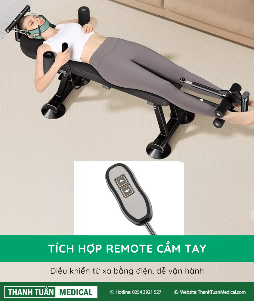 Remote điều khiển dễ dàng điều chỉnh kéo giãn và nhả kéo giãn