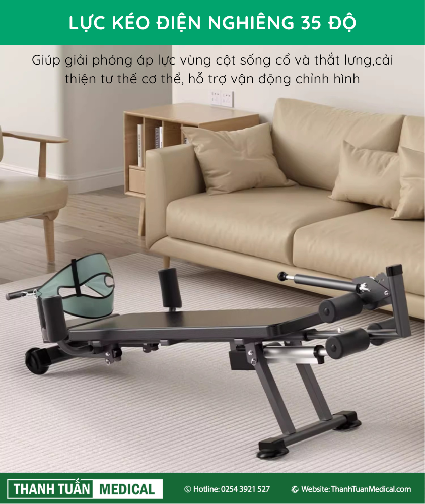 Kéo giãn điện tự động nghiêng 35 độ