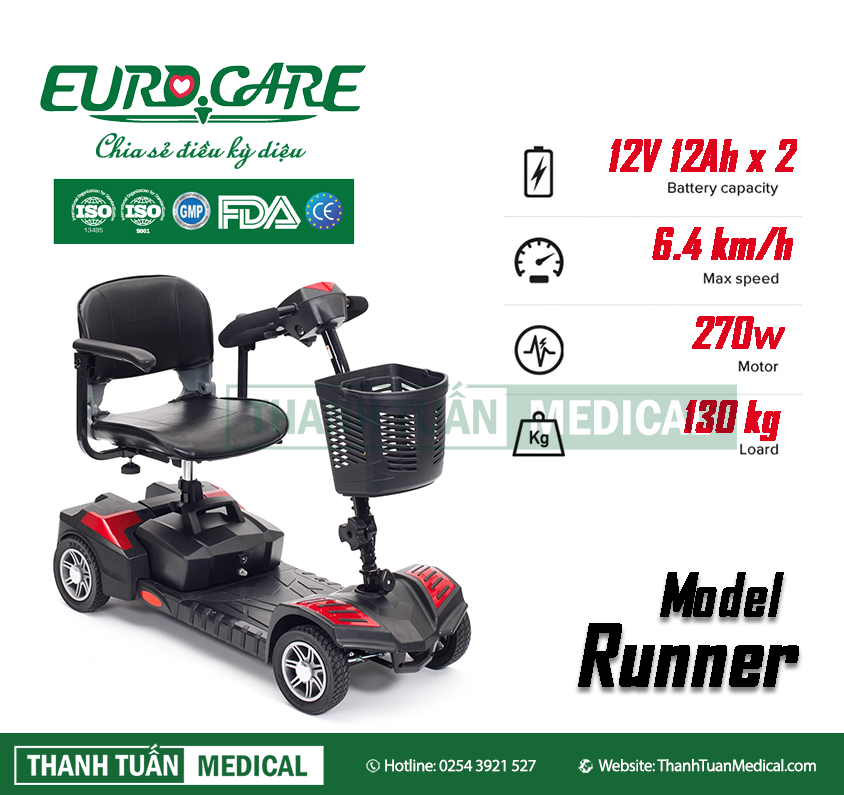 Eurocare Runner hiện thực hóa giấc mơ di chuyển của người già