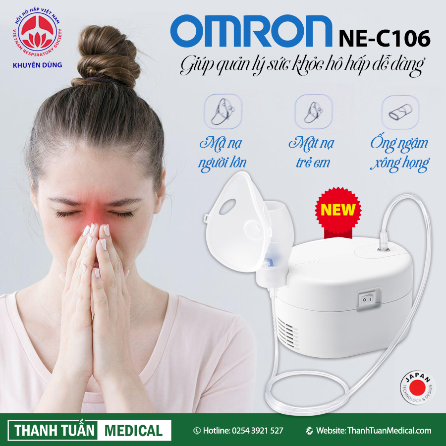 Máy xông mũi họng Omron NE-C106