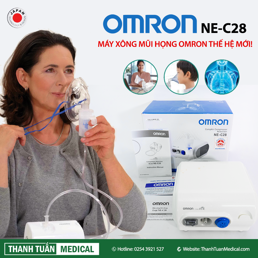 Máy xông mũi họng Omron NE-C28