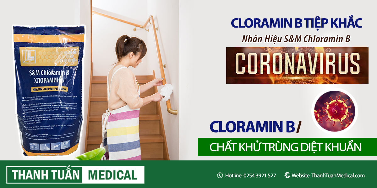 Cloramin B Tiệp Khắc chất khử trùng diệt khuẩn – Nhãn hiệu S&M Chloramin B