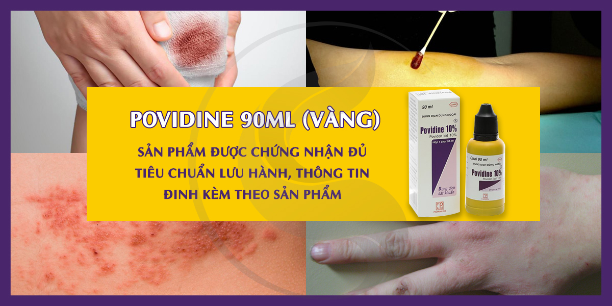 Chai Sát Trùng Vết Thương Povidine 90ml (Vàng)