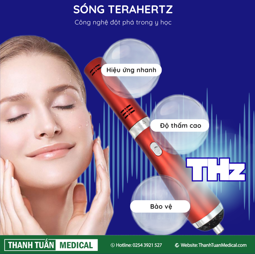 Sóng Terahertz giải phóng một lượng lớn ion âm, giúp cân bằng các ion dương và tăng cường quá trình trẻ hóa tự nhiên Sóng Terahertz giải phóng một lượng lớn ion âm, giúp cân bằng các ion dương và tăng cường quá trình trẻ hóa tự nhiên