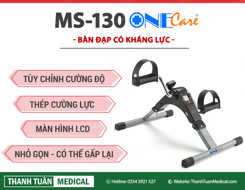 Bàn đạp tập chân có kháng lực MS-130 ONE CARE