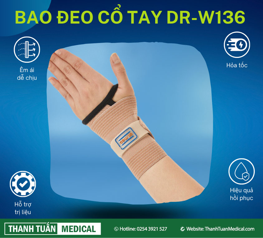 Bao đeo cổ tay đàn hồi Dr. Med DR-W136