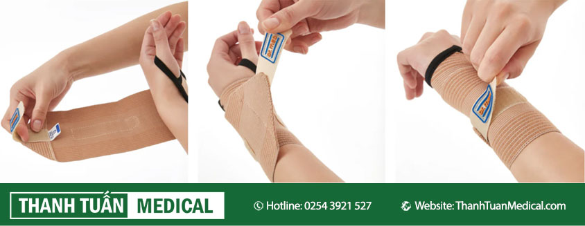 Cách sử dụng bao đeo cổ tay đàn hồi Dr. Med DR-W136