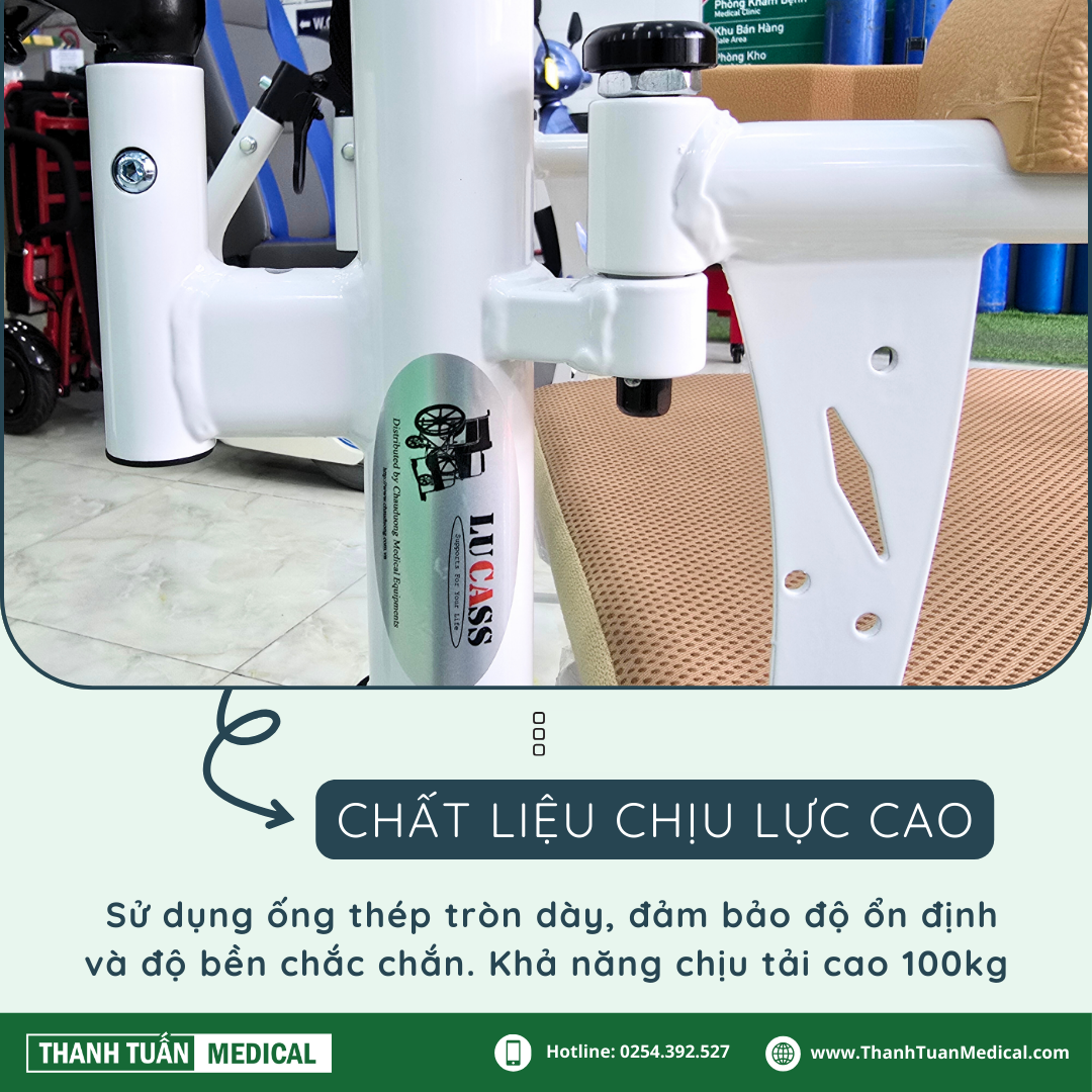 Chất liệu thép chịu lực cao tăng khả năng chịu tải mạnh mẽ