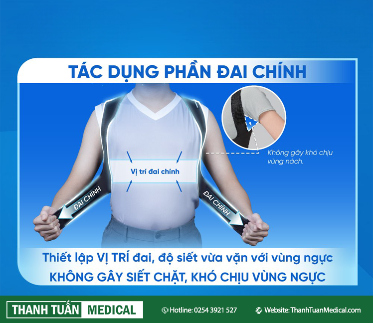 Tác dụng phần đai chính là thiết lập vị trí đai không gây chặt và khó chịu