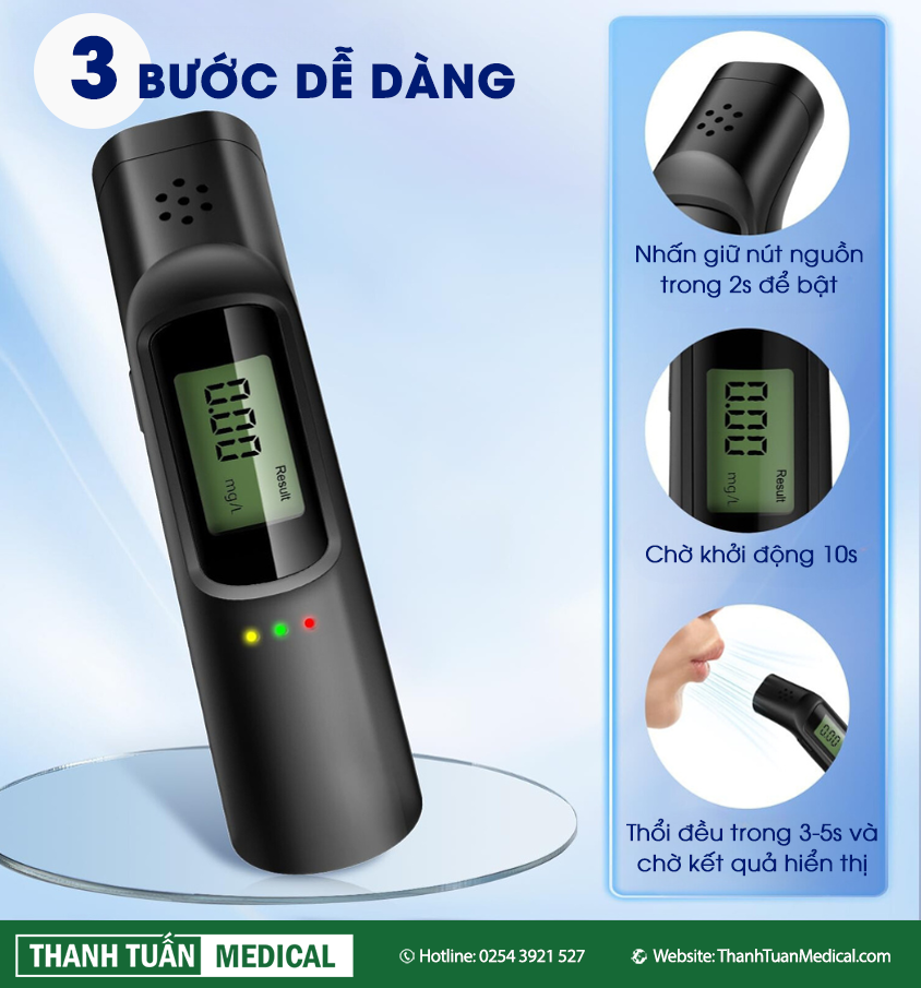 Dễ dàng vận hành chỉ với 3 bước