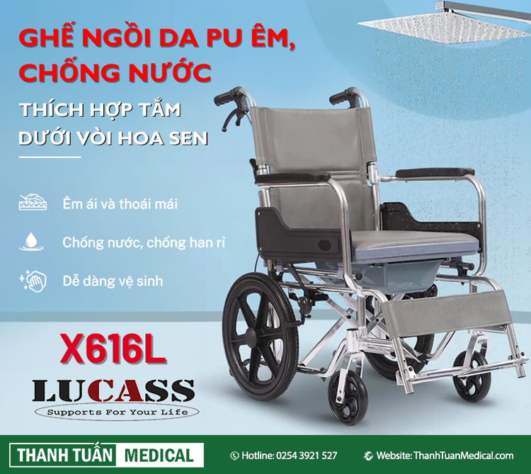 Ghế ngồi đệm da PU êm ái và có khả năng chống nước