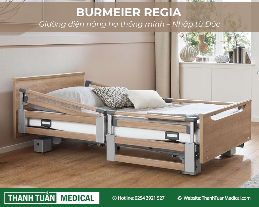 Giường điện thông minh cao cấp Burmeier Regia Giường điện thông minh cao cấp Burmeier Regia