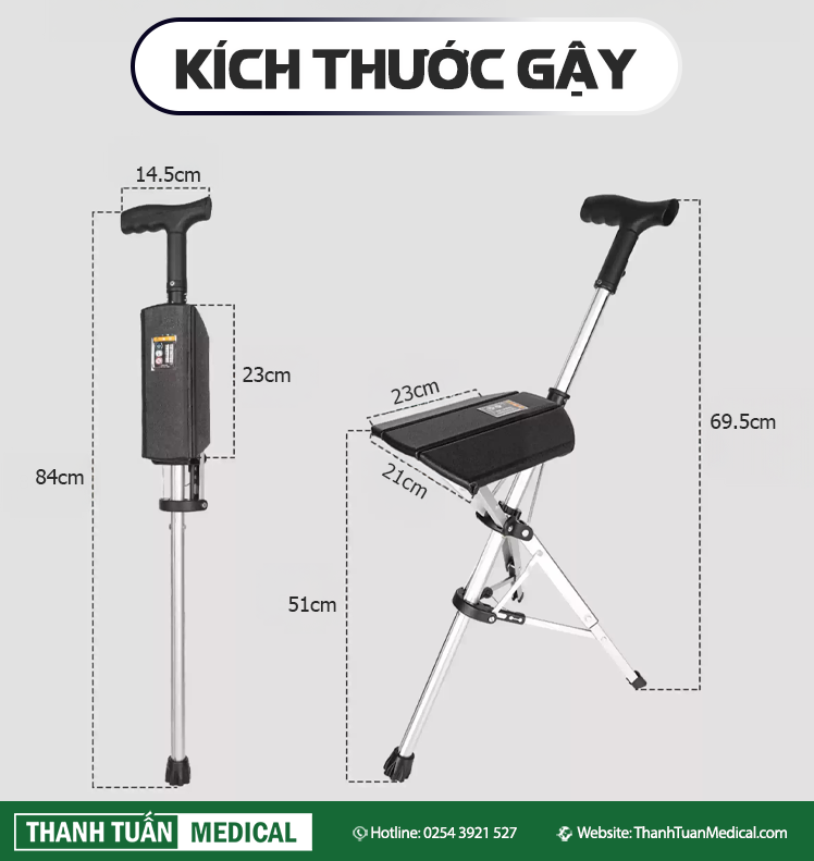 Kích thước gậy