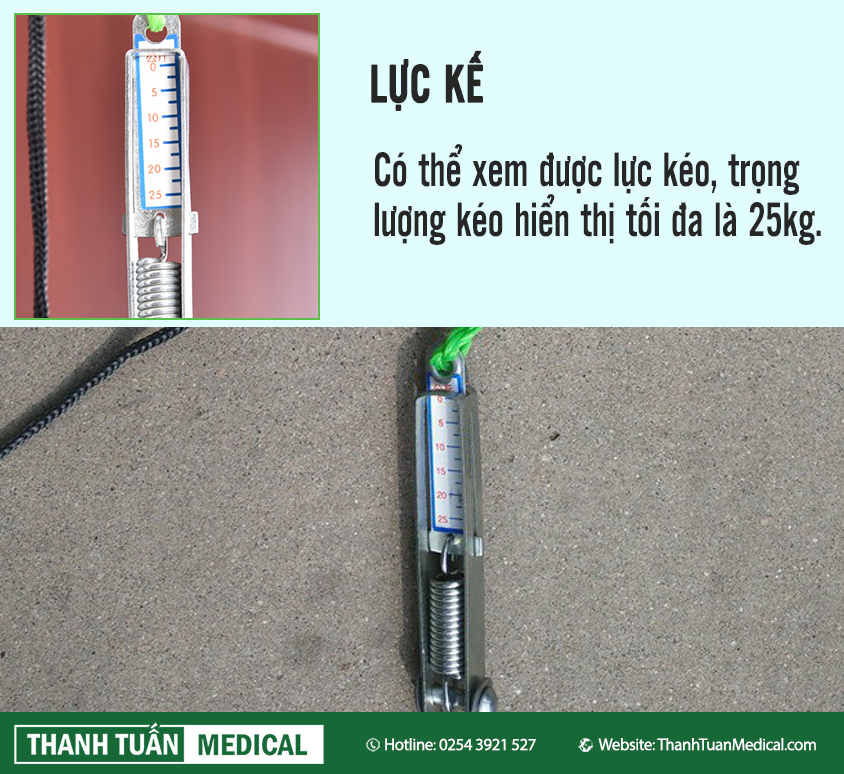 Có thể xem được lực kéo