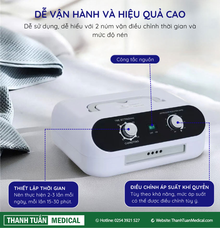 Máy cực kỳ dễ sử dụng với các nút điều khiển trực quan