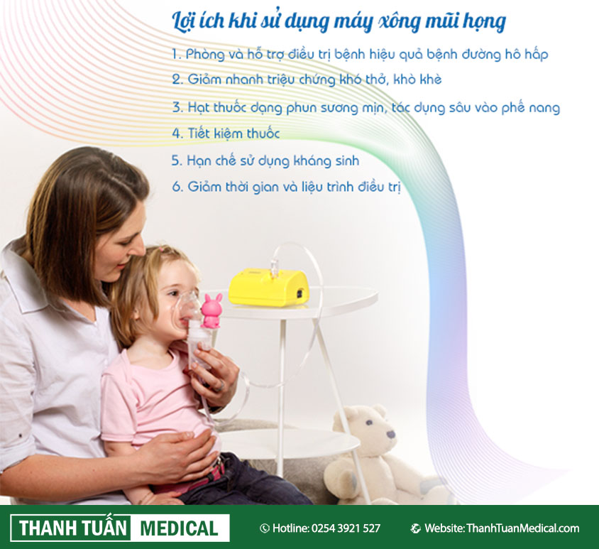 Máy xông mũi có rất nhiều tác dụng đối với người bệnh