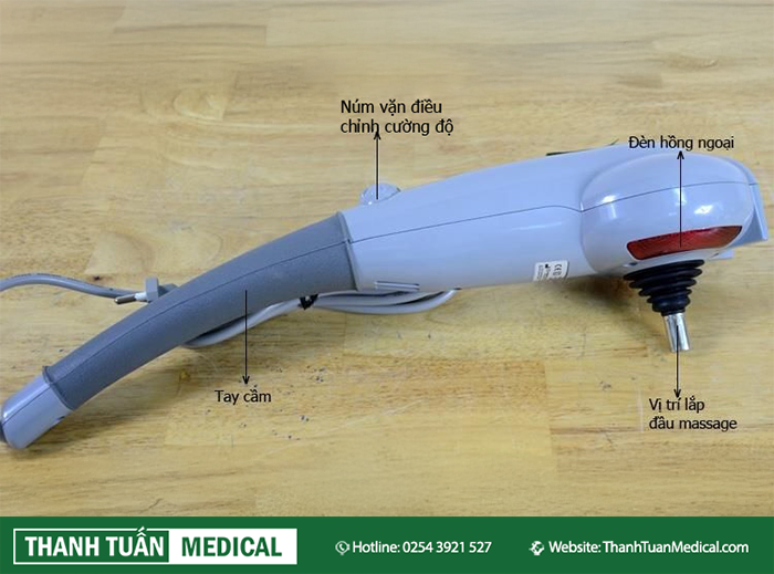 Máy massage cầm tay tia hồng ngoại Máy massage cầm tay tia hồng ngoại
