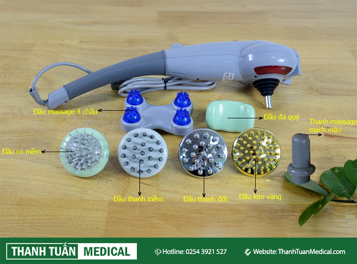 Chi tiết các đầu massage Chi tiết các đầu massage