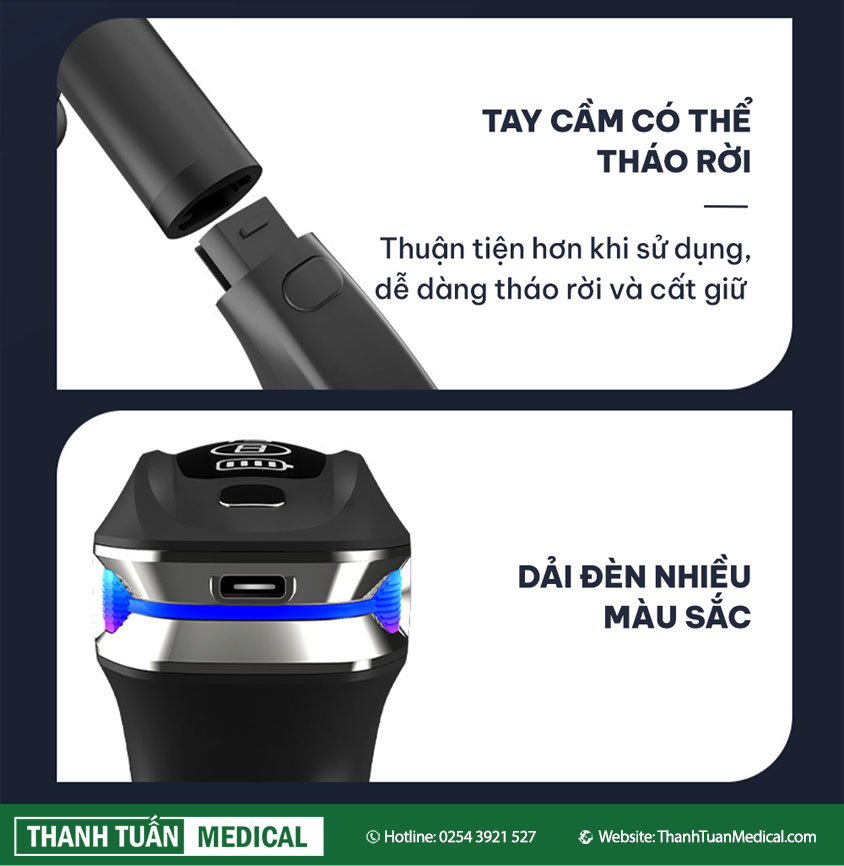 Máy kiểu dáng thể thao, có đèn Led trang trí