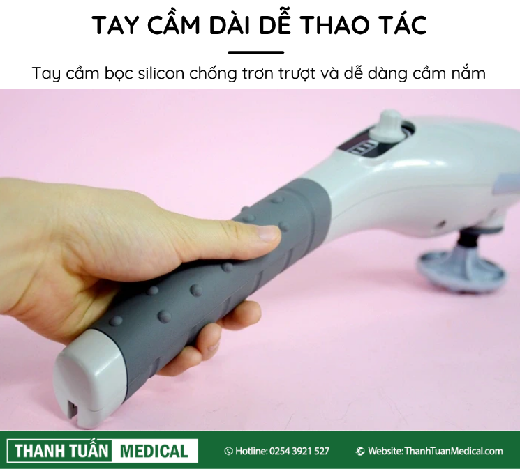 Máy massage Welbutech Kangaroo K-5000E có tay cầm bá»c cao su Máy massage Welbutech Kangaroo K-5000E có tay cầm bá»c cao su