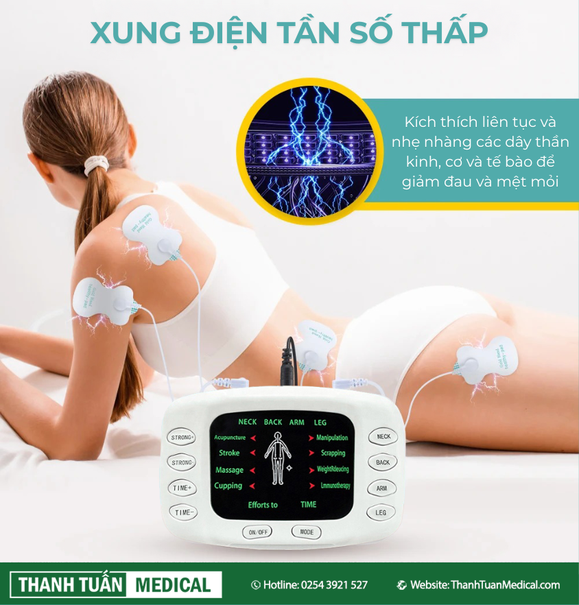Nikio NK-105 sử dụng các dòng tần số xung điện thấp