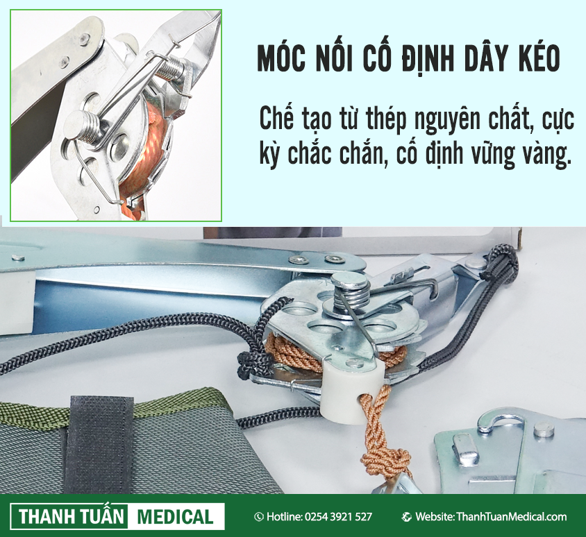 Móc nối cố định dây kéo cực kỳ chắc chắn