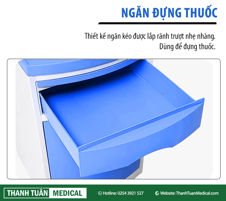 Hộc thứ 2 là ngăn kéo dùng để đựng thuốc