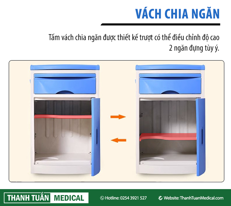 Có thể điều chỉnh từ 2 sang 1 ngăn, và ngược lại tùy theo mục đích sử dụng