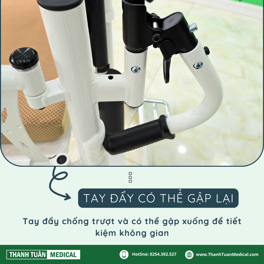 Chốt gập trên tay đẩy