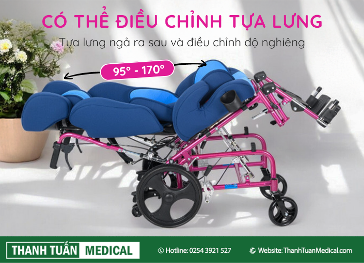 Tá»±a lưng có thể Ä‘iá»u chỉnh từ 95°–170° Tá»±a lưng có thể Ä‘iá»u chỉnh từ 95°–170°