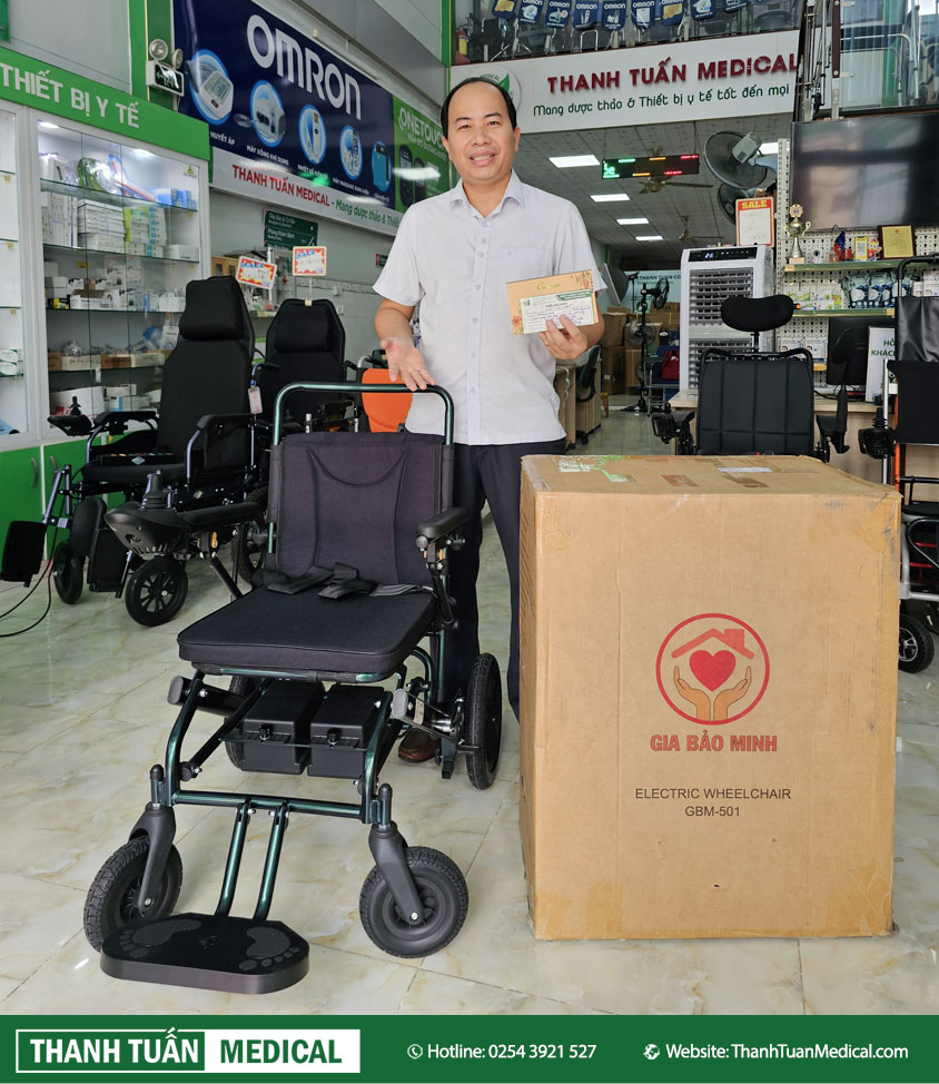 Xe lăn điện gấp gọn GBM-501