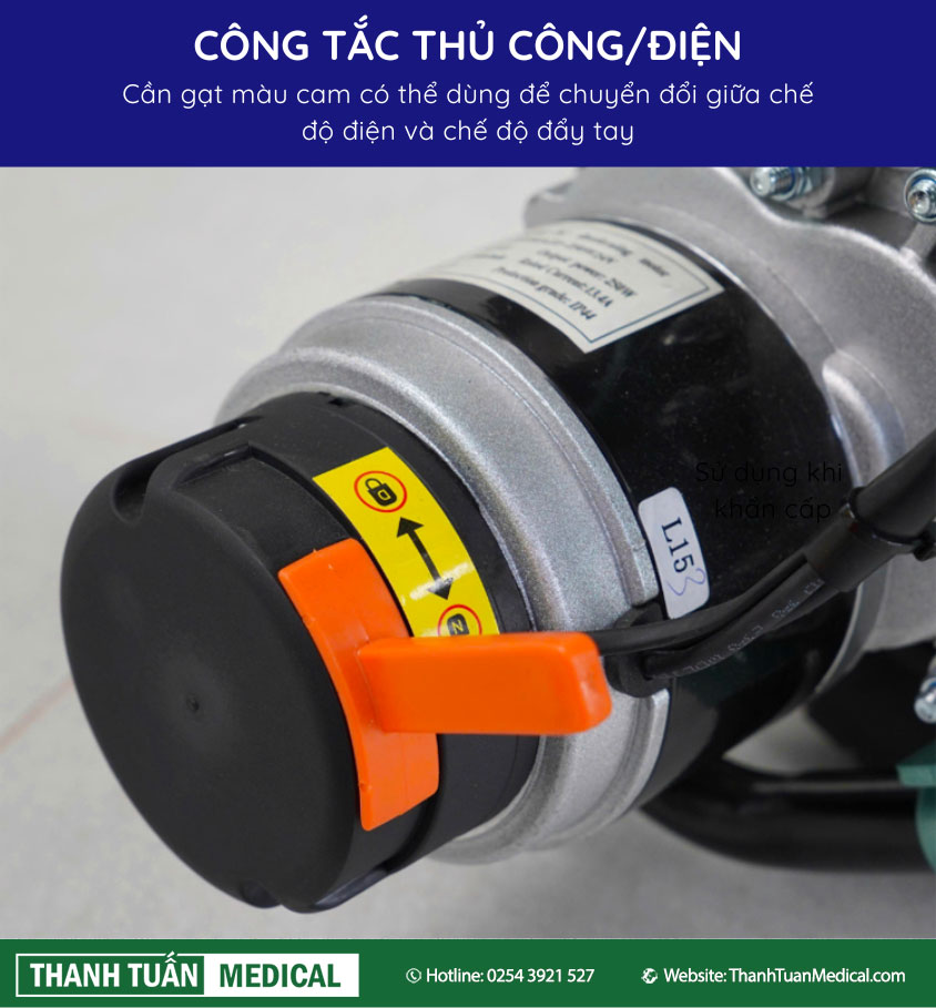 Dễ dàng chuyển từ chế độ thủ công sang chế độ điện Dễ dàng chuyển từ chế độ thủ công sang chế độ điện