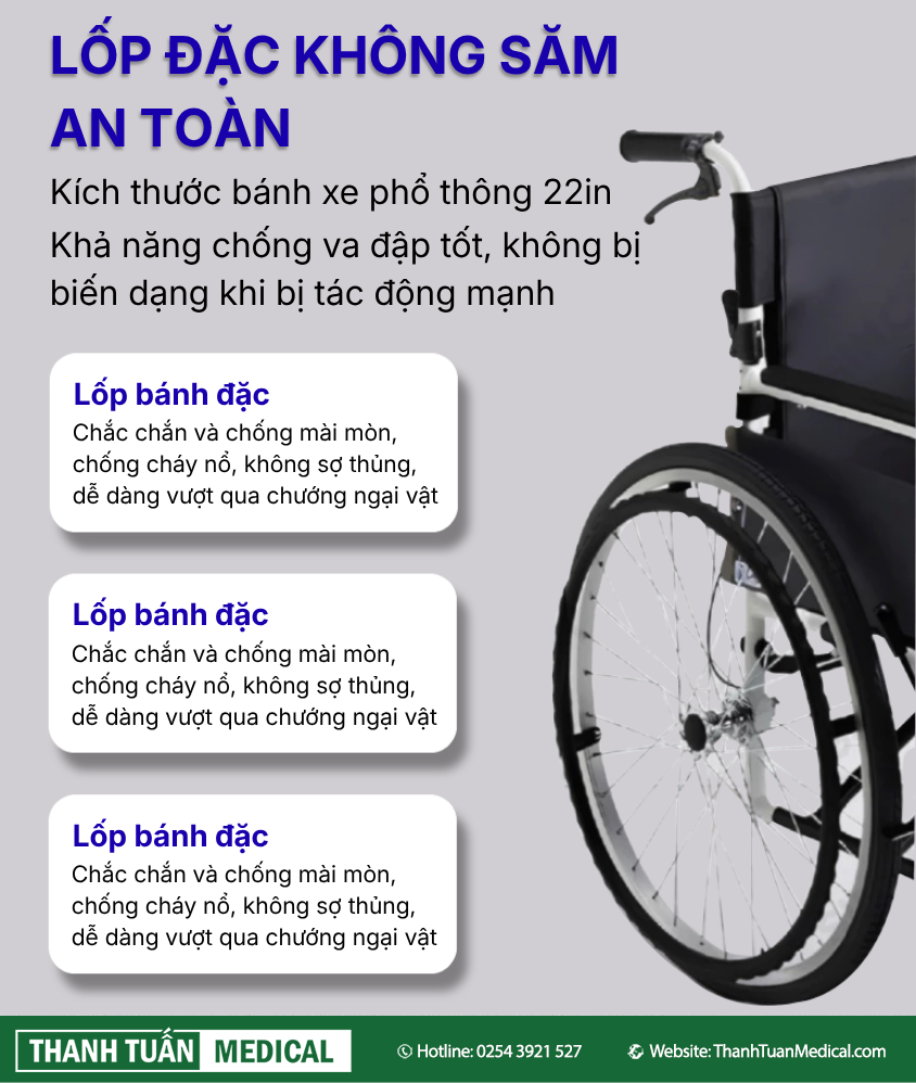 Bánh lốp đặc không săm