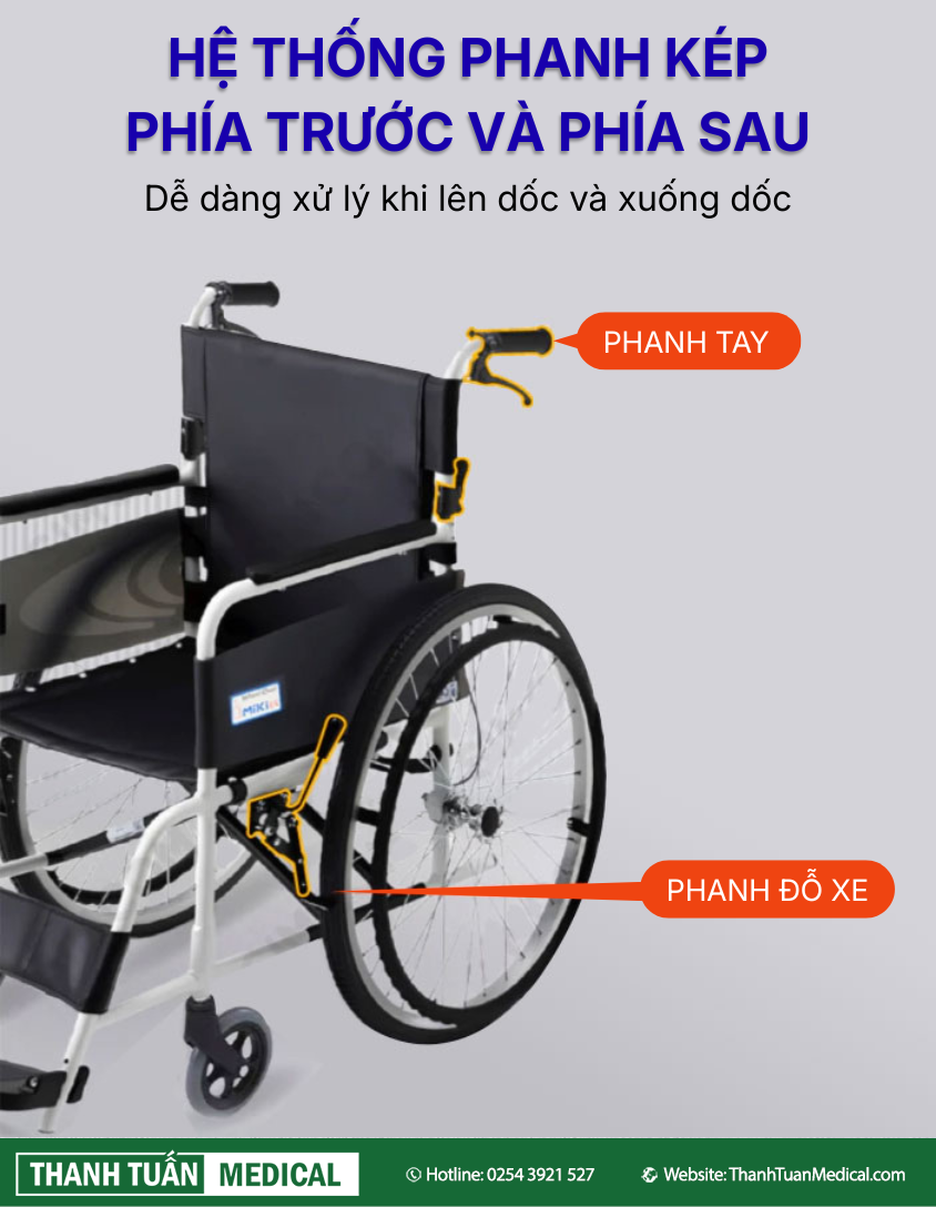 Phanh hãm đỗ xe & phanh tay an toàn