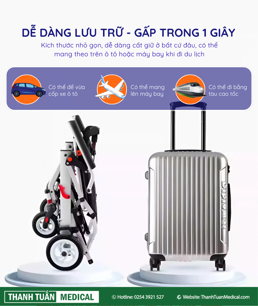 Kích thước nhỏ gọn, dễ dàng cất giữ ở bất cứ đâu Kích thước nhỏ gọn, dễ dàng cất giữ ở bất cứ đâu
