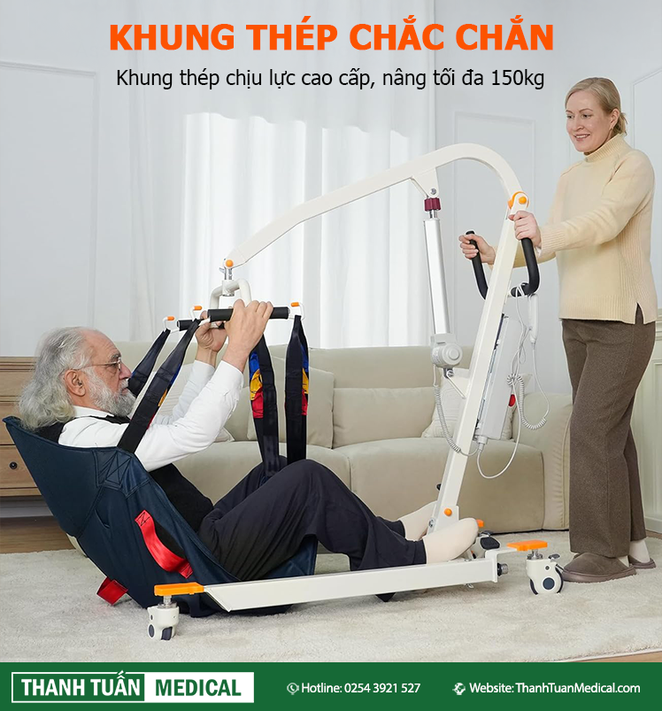 Khung thép chịu lực cao cấp, chắc chắn và bền bỉ