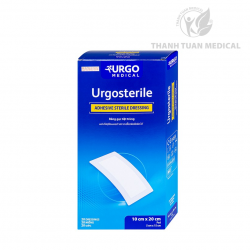 Băng Keo Có Gạc Vô Trùng Hút Dịch Vết Thương Sinh Mổ Urgosterile 10cm x 20cm - Hộp 20 Miếng, Hàng Pháp