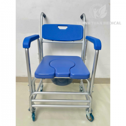 Ghế tắm có Bô Vệ Sinh đa năng GBM-036 - Với tính năng 4 in 1 (Ghế bô - Ghế tắm - Xe lăn - Ghế ngồi)
