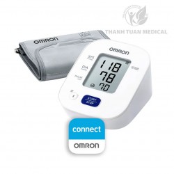 Máy Đo Huyết Áp Bắp Tay Omron HEM-7142T2 Kết Nối Bluetooth Với Smartphone